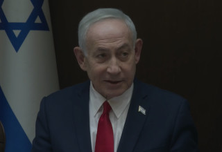 ראש הממשלה בנימין נתניהו בפתח הקבינט המדיני-ביטחוני (צילום: עומר מירון /לע"מ)