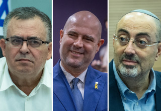 ניסים ואטורי, אמיר אוחנה ודוד ביטן (צילום: פלאש 90)