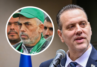 יחיא סינוואר, מיקי זוהר (צילום: אבשלום שושני,עאבד ראחים חאטיב, פלאש 90)