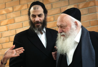 גולדקנופף ובבצ'יק (צילום: חיים גולדברג פלאש 90)