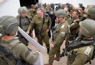 הרמטכ"ל אייל זמיר בתרגיל גופרית ואש (צילום: דובר צה"ל)