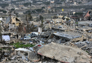 הרס בלבנון (צילום:  FADEL ITANI/AFP via Getty Images)