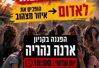 הפגנה של יישובי קו העימות הצפוני - צפון הארץ (צילום: שימוש לפי סעיף 27א')
