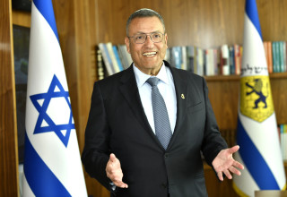 ראש עיריית ירושלים משה ליאון (צילום: ראובן קסטרו)