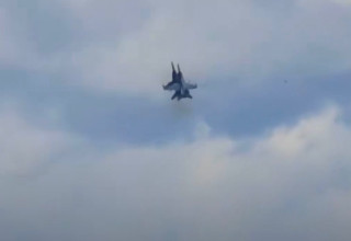 התנגשות מטוסי הקרב במופע ראווה באיידהו, ארה"ב (צילום: תמונה לפי סעיף 27א' לחוק זכויות יוצרים)