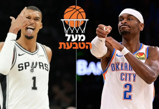 שיי גילג'ס אלכסנדר שחקן אוקלהומה סיטי וויקטור וומבניאמה שחקן סן אנטוניו (צילום: עיבוד תמונה, GETTY)