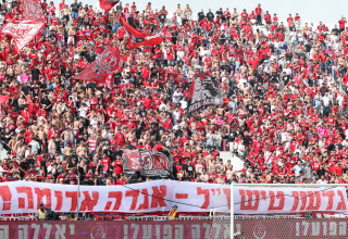 אוהדי הפועל תל אביב (צילום: דני מרון)