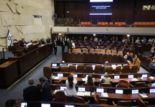 מליאת הכנסת בהצעת חוק פיזור הכנסת ה-25 (צילום: מרק ישראל סלם)