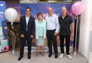 ארי שטינברג, גבי טייטל, יפה בן דויד ואלי כהן  (צילום: עזרא לוי)