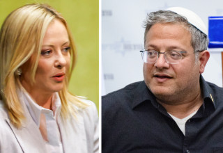 ג'ורג'יה מלוני, בן גביר (צילום: רויטרס,יונתן זינדל)