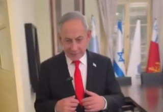 בנימין נתניהו בבית בן גוריון - הסרטון שנדרש להסיר (צילום: צילום מסך רשת X)