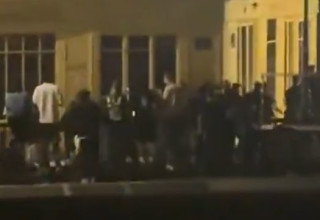 אלימות ברחובות צרפת לפני גמר הגביע (צילום: צילום מסך, X (טוויטר))