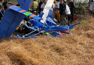 המטוס הקל שהתרסק בעמק יזרעאל  (צילום: שימוש לפי סעיף 27א')