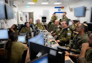 הרמטכ"ל בהערכת מצב בפיקוד צפון (צילום: דובר צה"ל)