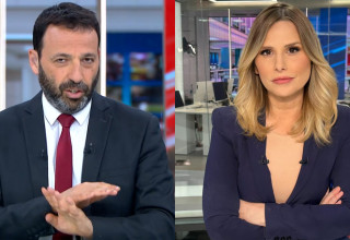 נטעלי שם טוב, רביב דרוקר (צילום: רוני מטס, צילום מסך ערוץ 13)