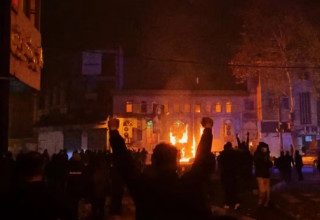מחאות בעיר רשת באיראן (צילום: איראן אינטרנשיונל)