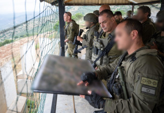 הרמטכ"ל אייל זמיר בביקור באוגדת הבשן בצפון (צילום: דובר צה"ל)