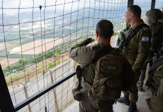 הרמטכ"ל אייל זמיר בביקור באוגדת הבשן בצפון (צילום: דובר צה"ל)