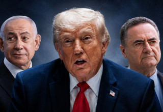 ישראל כ"ץ, דונלד טראמפ, בנימין נתניהו (צילום: פלאש 90,רויטרס)