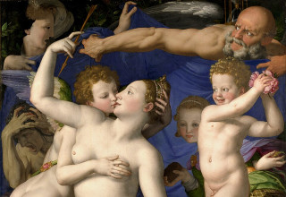 An Allegory with Venus and Cupid, 1545 (צילום:  Wikimedia Commons / Public Domain)