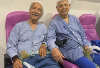 אברהם פינטו ועמרם מלכה (צילום: דוברות הדסה)