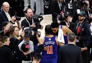 ג'יילן ברונסון, קארל אנתוני טאונס (צילום: Getty images)