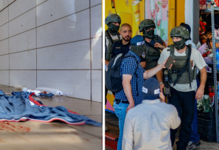 סניף מקדונלד'ס בו החל מסע הירי בדרום השרון (צילום: טל גל, פלאש 90)