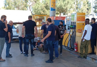 זירת הפיגוע בדרום השרון (צילום: תמונה לפי סעיף 27א' לחוק זכויות יוצרים)