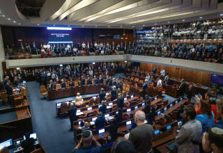 פתיחת מושב החורף של הכנסת, מליאת הכנסת (צילום: חיים גולדברג פלאש 90)