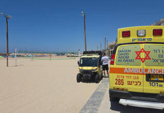 מזירת הטביעה באשקלון (צילום: תיעוד מבצעי מד"א)