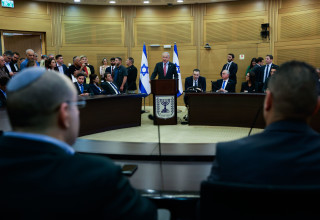בנימין נתניהו בסיעת הליכוד (צילום:  אריק מרמור, פלאש 90)