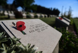 קבר של חייל אוסטרלי מקרב גליפולי (צילום: OZAN KOSE)
