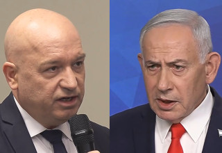 בנימין נתניהו, מואב ורדי (צילום: צילום מסך כאן 11)