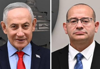 רומן גופמן, בנימין נתניהו (צילום: תקשורת המוסד)