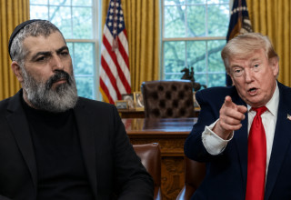 דונלד טראמפ, צביקה יחזקאלי  (צילום: רויטרס,צילום מסך)