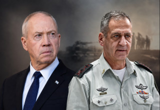 אביב כוכבי, יואב גלנט (צילום: אילוסטרציה,בינה מלאכותית)