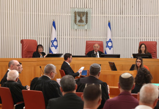 הדיון בבג"צ על מינוי ראבילו, השופט נעם סולברג (צילום: מרק ישראל סלם)