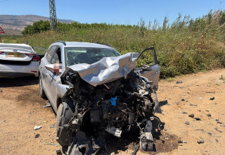תאונת דרכים (צילום: תיעוד מבצעי מד"א)