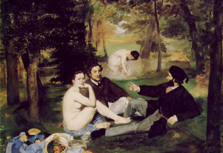 אדואר מאנה, "ארוחת בוקר על הדשא" (Le Déjeuner sur l’herbe), 1863, שמן על בד, מוזיאון ד׳אורסה, פריז (צילום: באדיבות Musée d’Orsay, Paris)