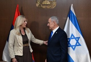 נתניהו בפגישה עם חברת הנשיאות של בוסניה והרצגובינה (צילום: חיים צח, לע"מ)