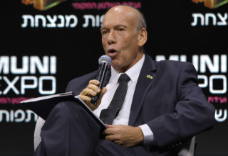 מבקר המדינה מתניהו אנגלמן בכנס אקספו (צילום: אבשלום שושני)