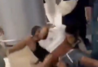 מהומה בנתב"ג  (צילום: שימוש לפי סעיף 27א')