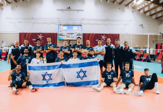 נבחרת העתודה של ישראל בכדורעף (צילום: אתר רשמי, CEV)