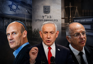 בנימין נתניהו, נעם סולברג, מיכאל ראבילו (צילום: יונתן זינדל פלאש 90,אוליבר פיטוסי, פלאש 90)
