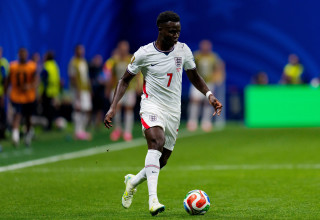 שחקן נבחרת אנגליה, בוקאיו סאקה (צילום: GettyImages, Eurasia Sport Images)