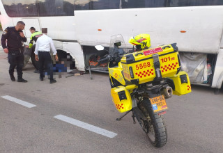 זירת התאונה ביישוב חפץ חיים (צילום: תיעוד מבצעי מד"א)