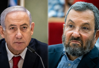 אהוד ברק. בנימין נתניהו (צילום: יונתן זינדל פלאש 90)