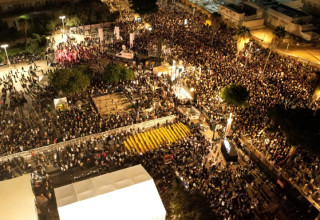 כיכר החטופים בתל אביב (צילום: דוברות עיריית תל אביב יפו)