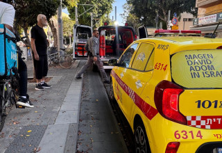 מזירת האירוע ביפו (צילום: תיעוד מבצעי מד"א)