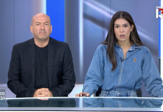 מוריה אסרף עם אייל ברקוביץ' (צילום: צילום מסך רשת 13)